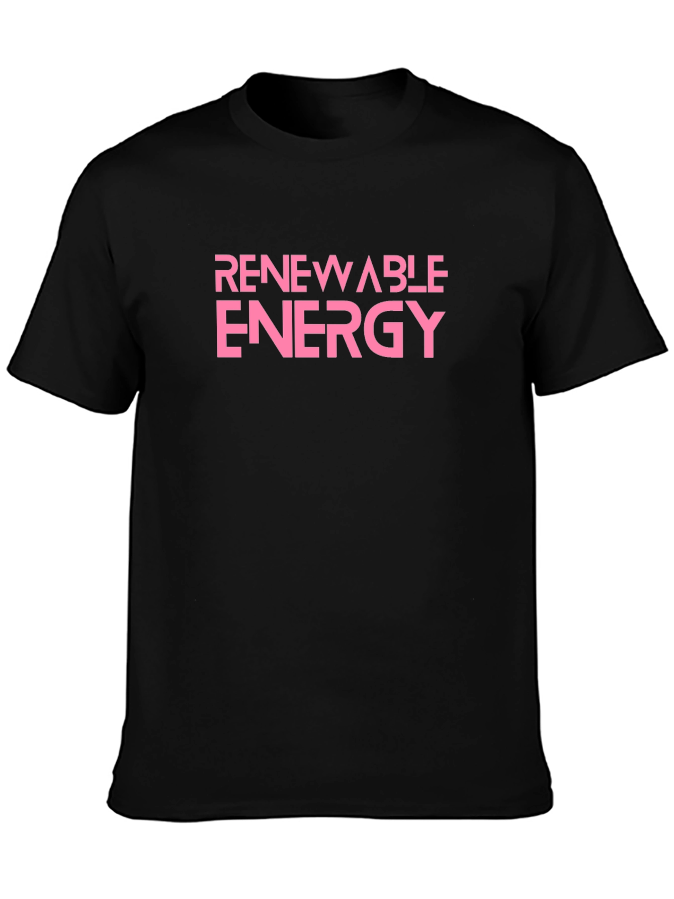 Renewable Energy T-Shirt - Black Cotton Tee