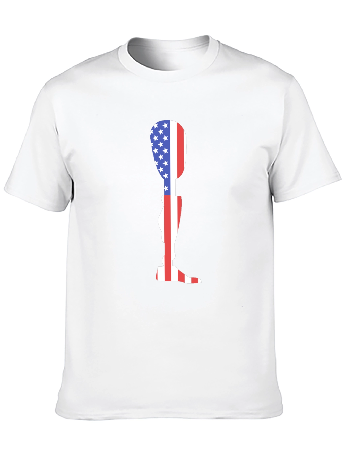 American Flag Prosthetic Leg Graphic T-Shirt
