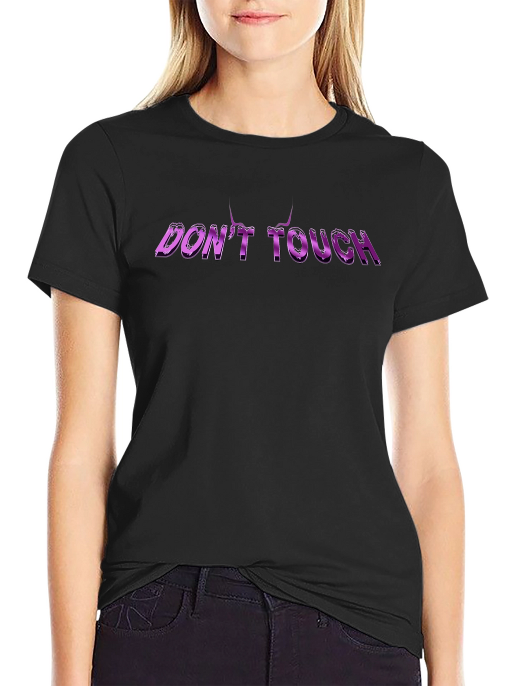 Edgy Dont Touch Graphic Tee