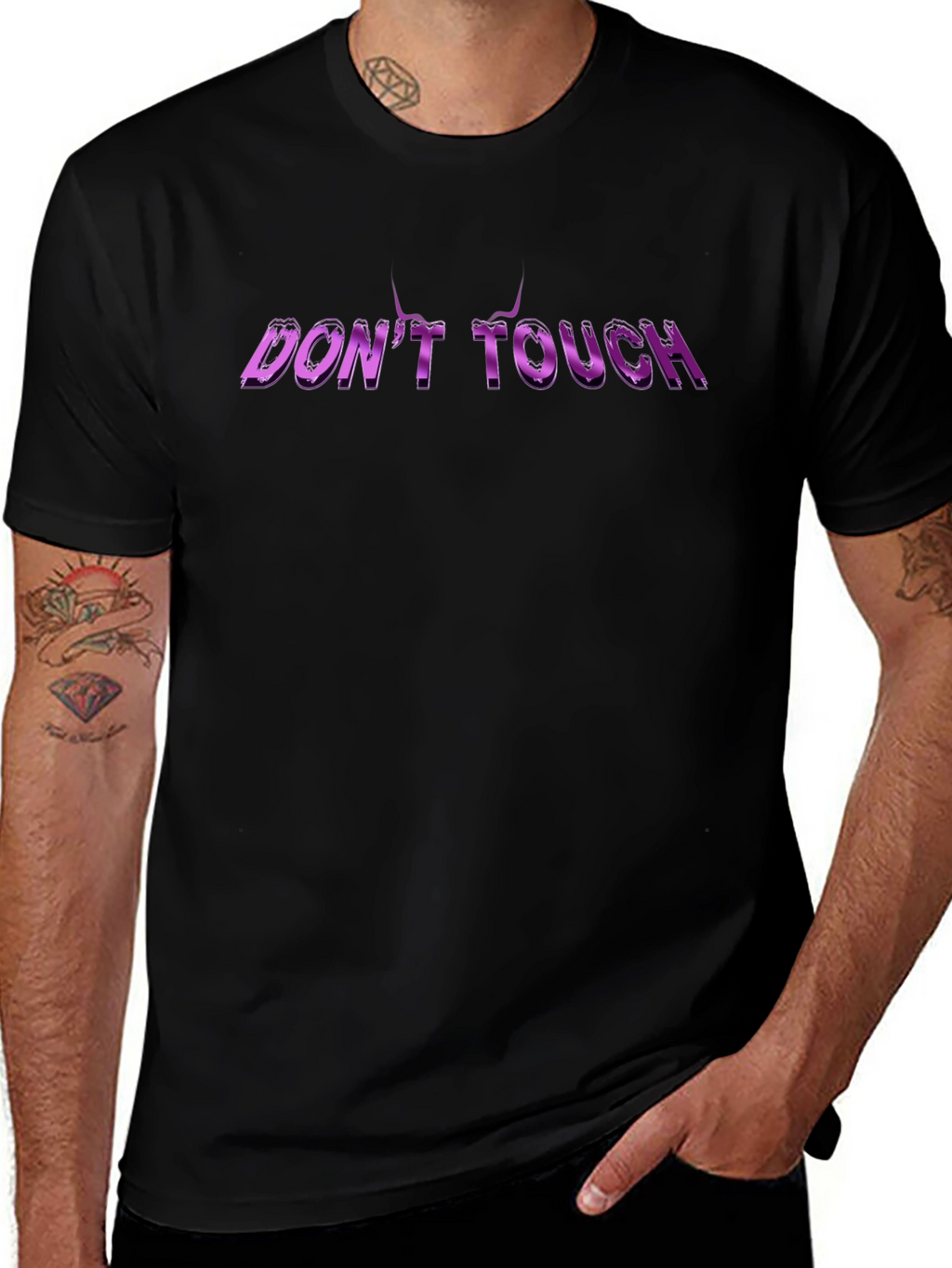 Edgy Dont Touch Graphic Tee