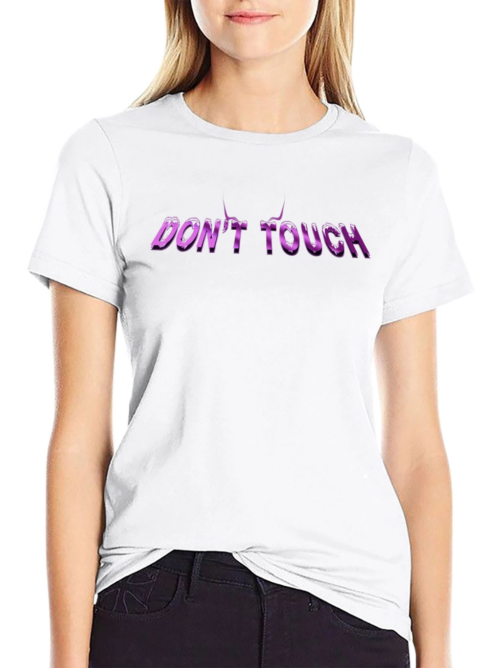 Edgy Dont Touch Graphic Tee