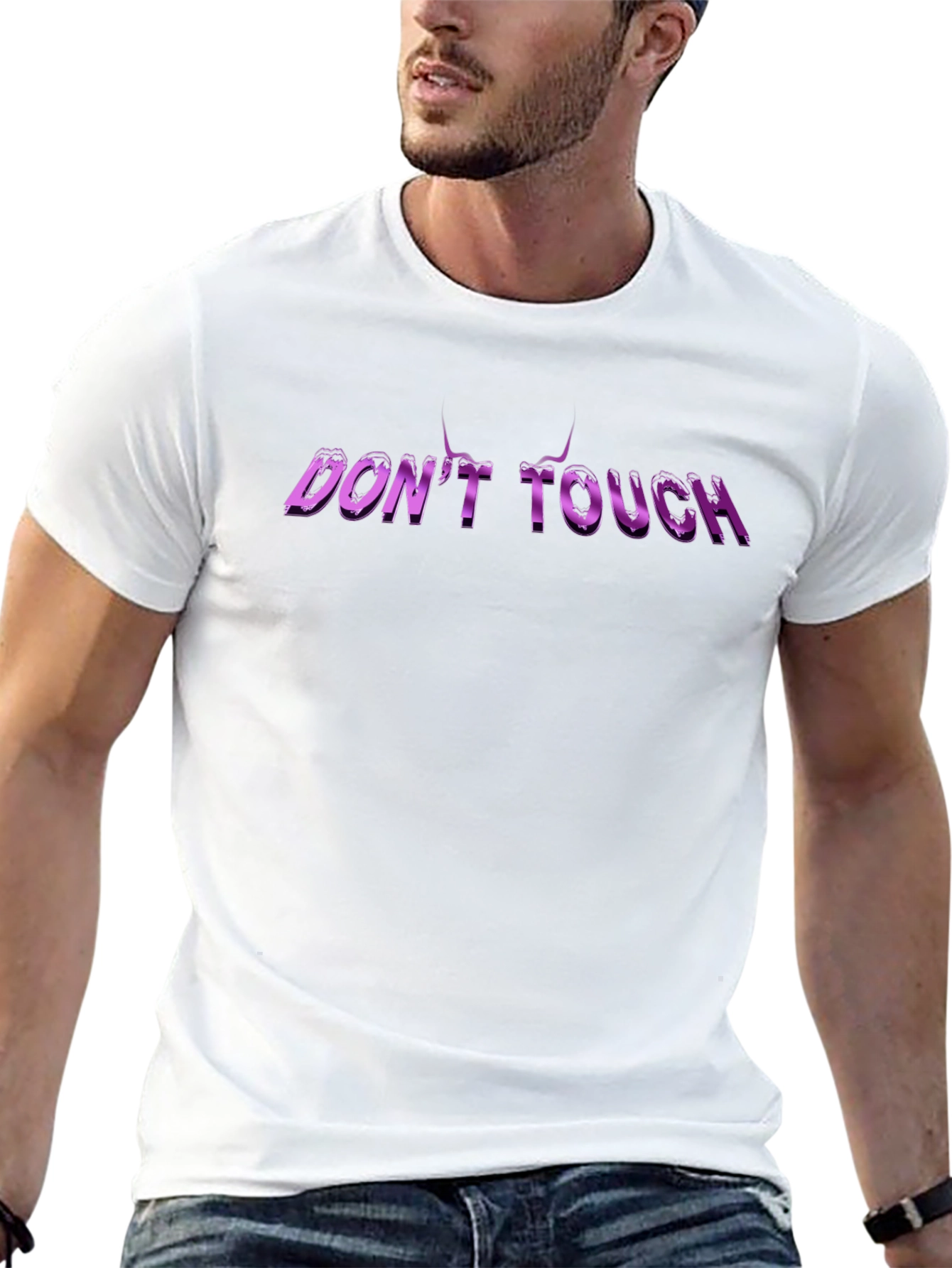 Edgy Dont Touch Graphic Tee