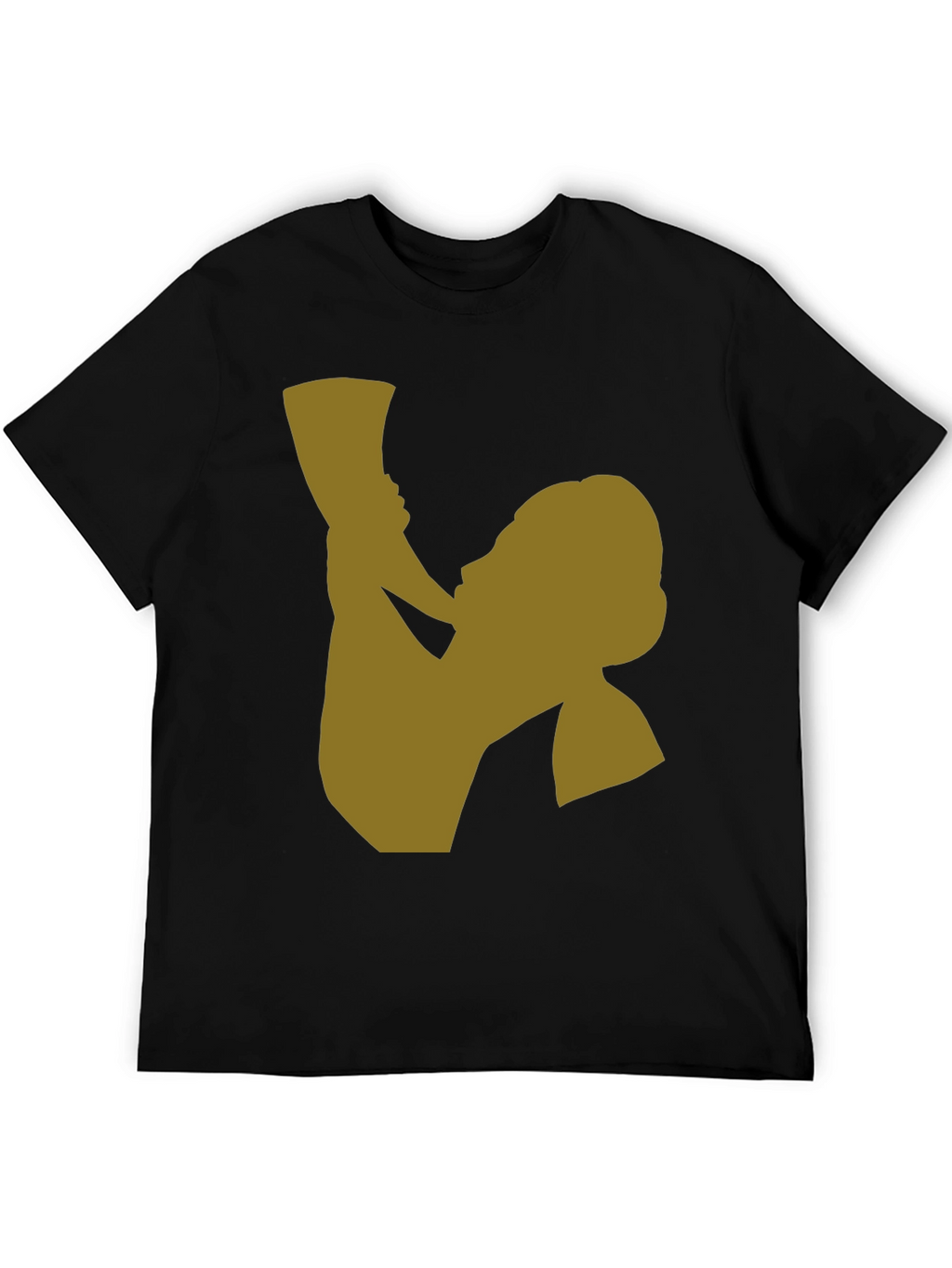 Silhouette Graphic Tee - Black Cotton Blend