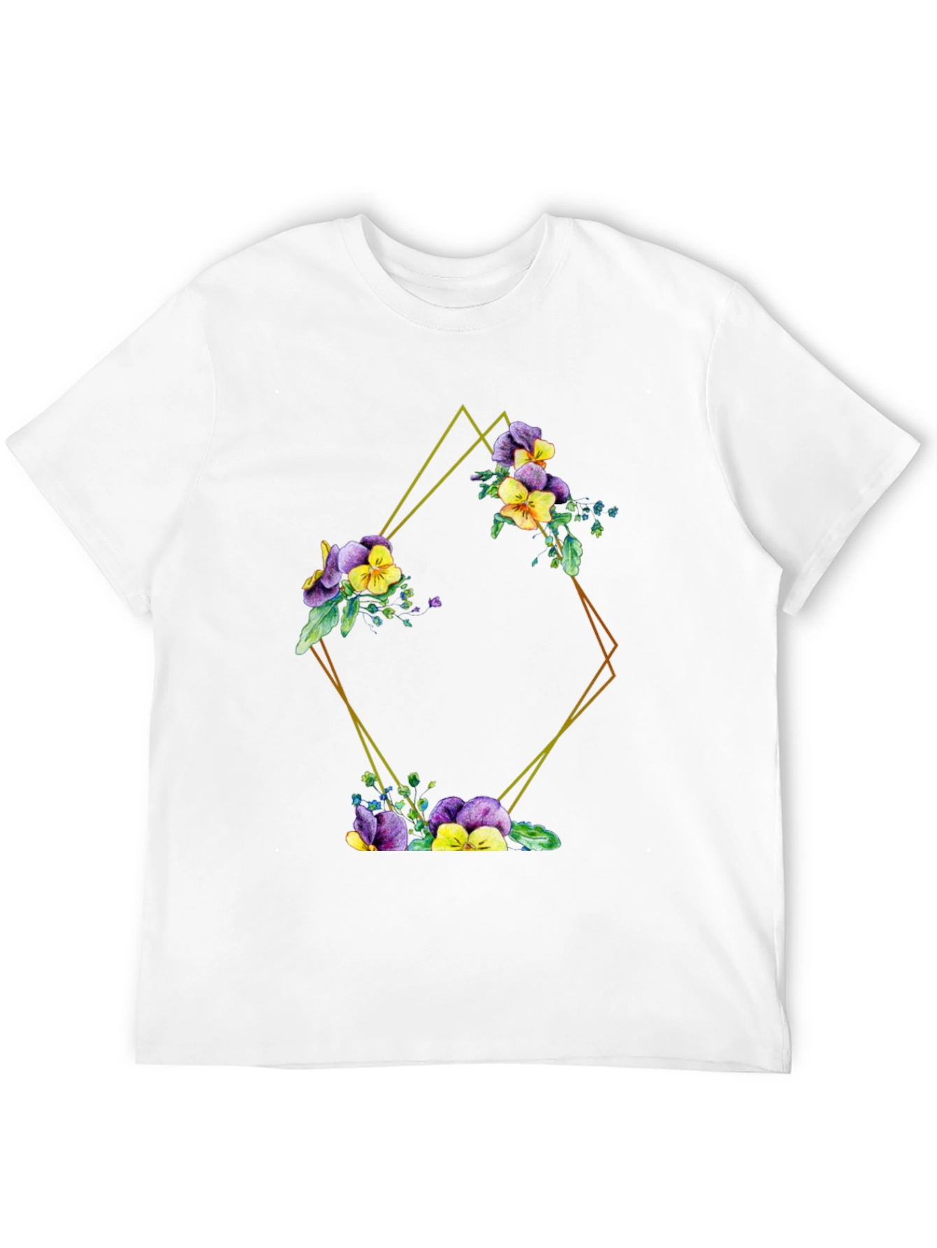 Floral Diamond Graphic Tee - Stylish & Unique!