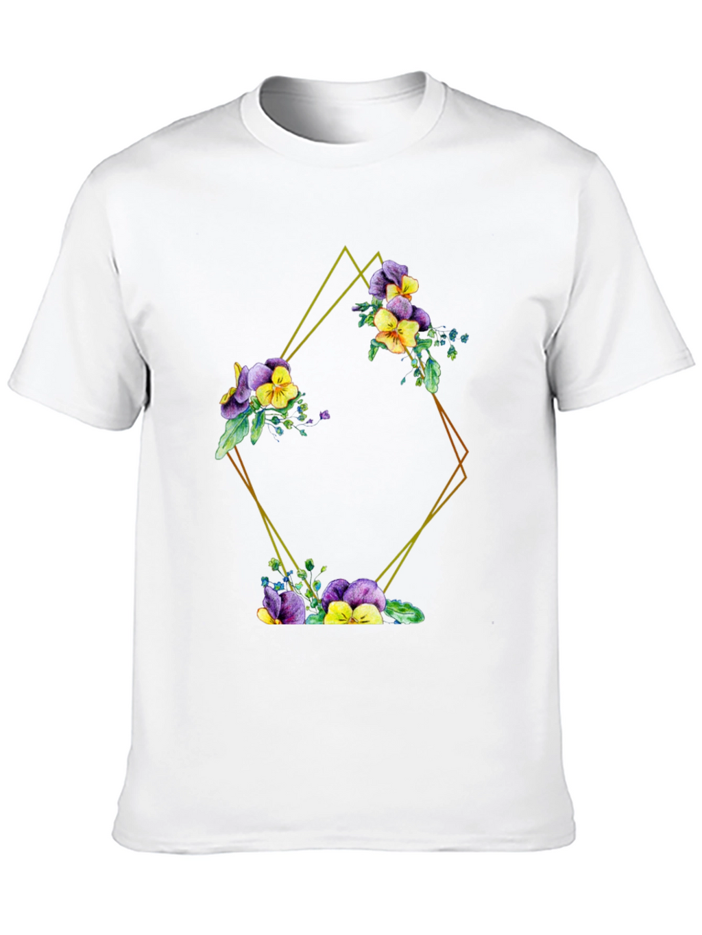 Floral Diamond Graphic Tee - Stylish & Unique!