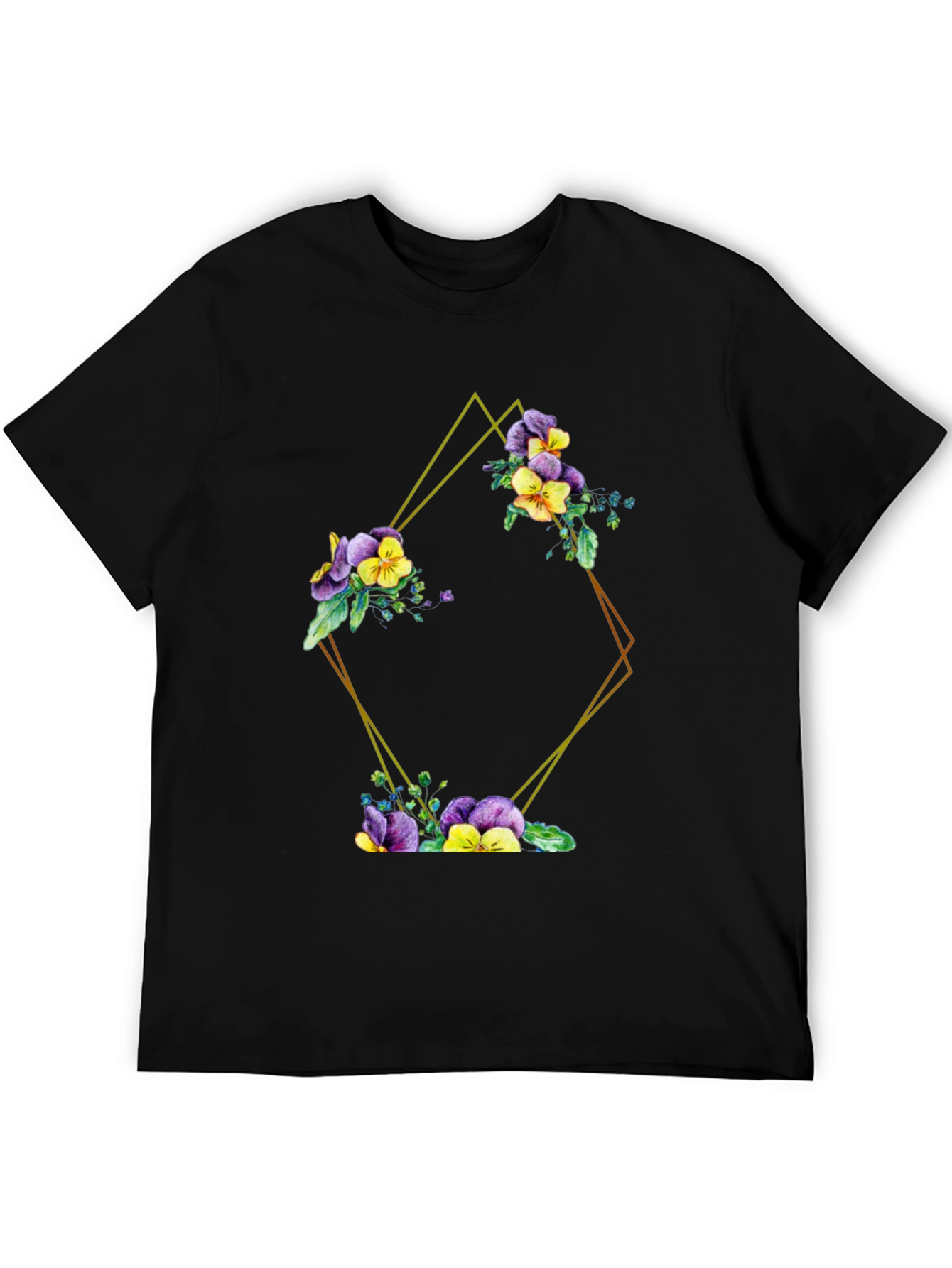 Floral Diamond Graphic Tee - Stylish & Unique!
