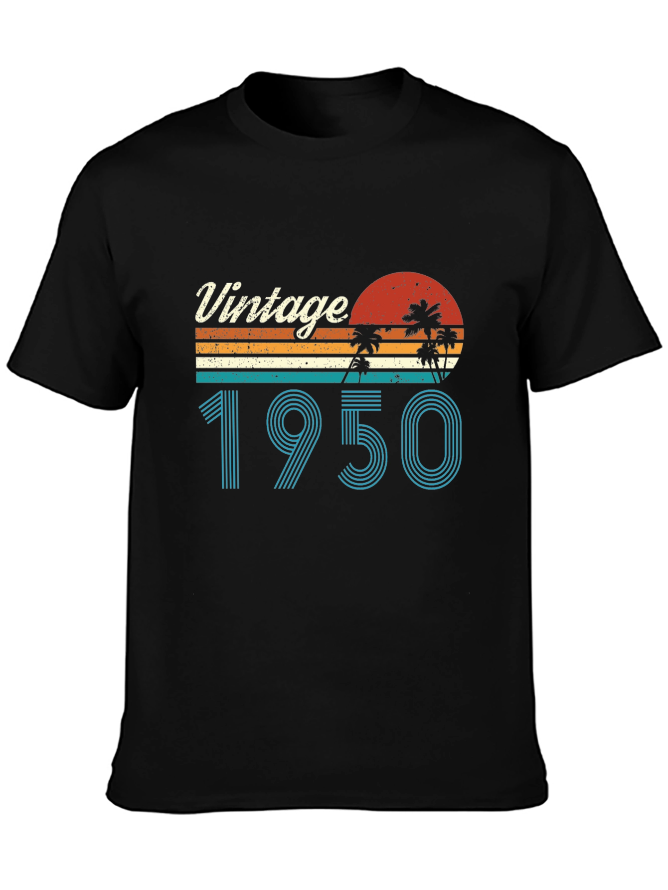 Vintage 1950 Palm Tree Graphic T-Shirt