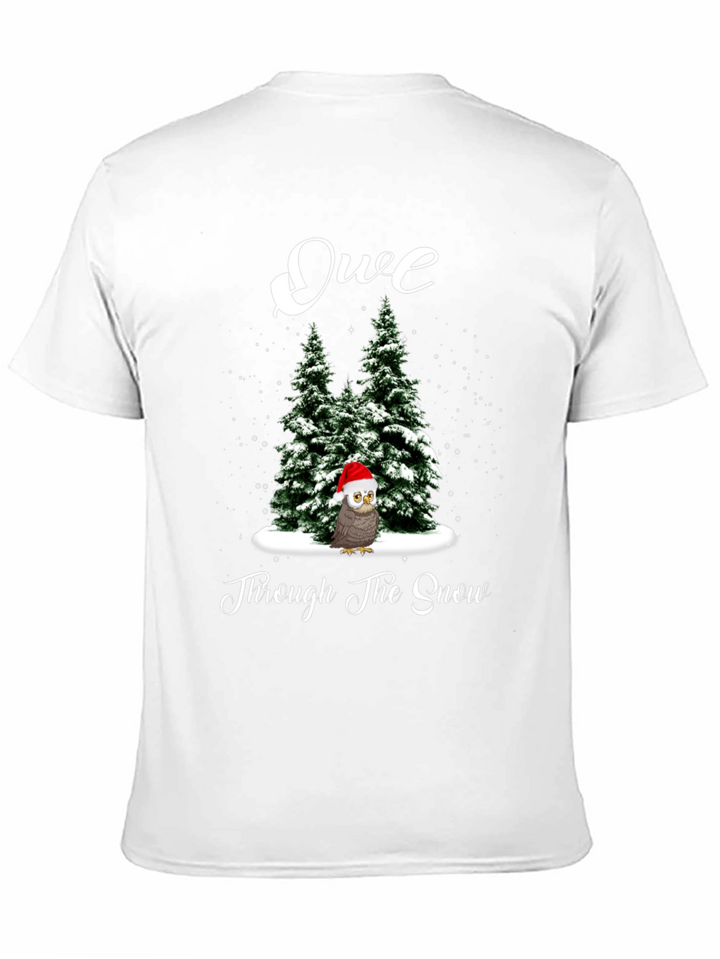Festive Owl Through the Snow Christmas T-Shirt