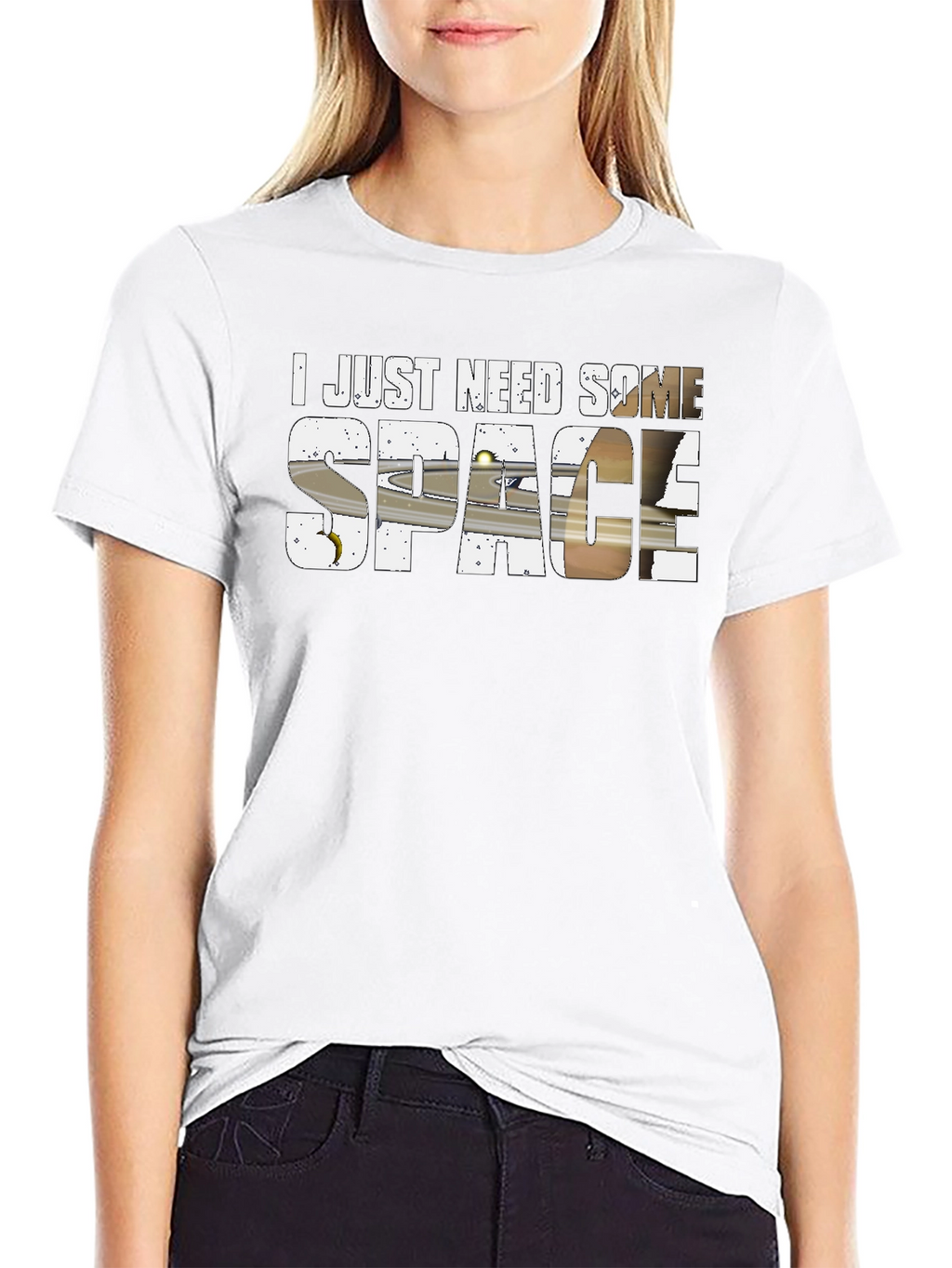 I Need Space Saturn Graphic T-Shirt