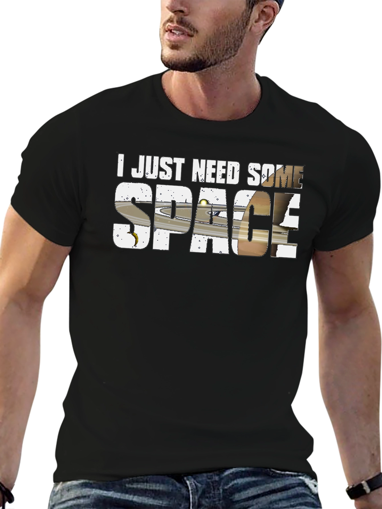 I Need Space Saturn Graphic T-Shirt