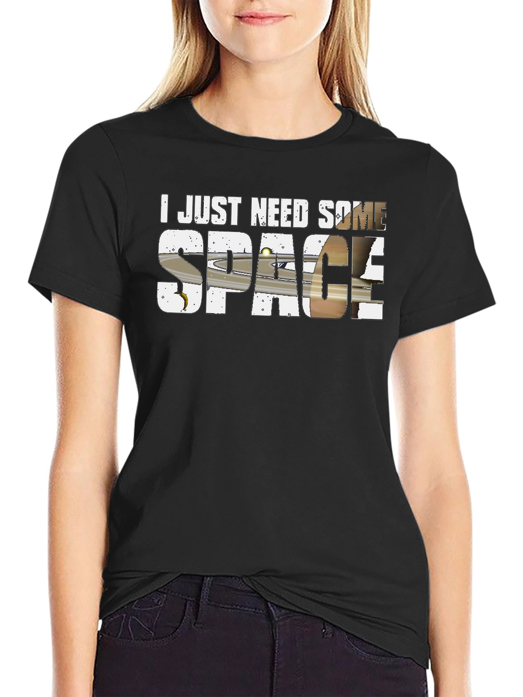 I Need Space Saturn Graphic T-Shirt