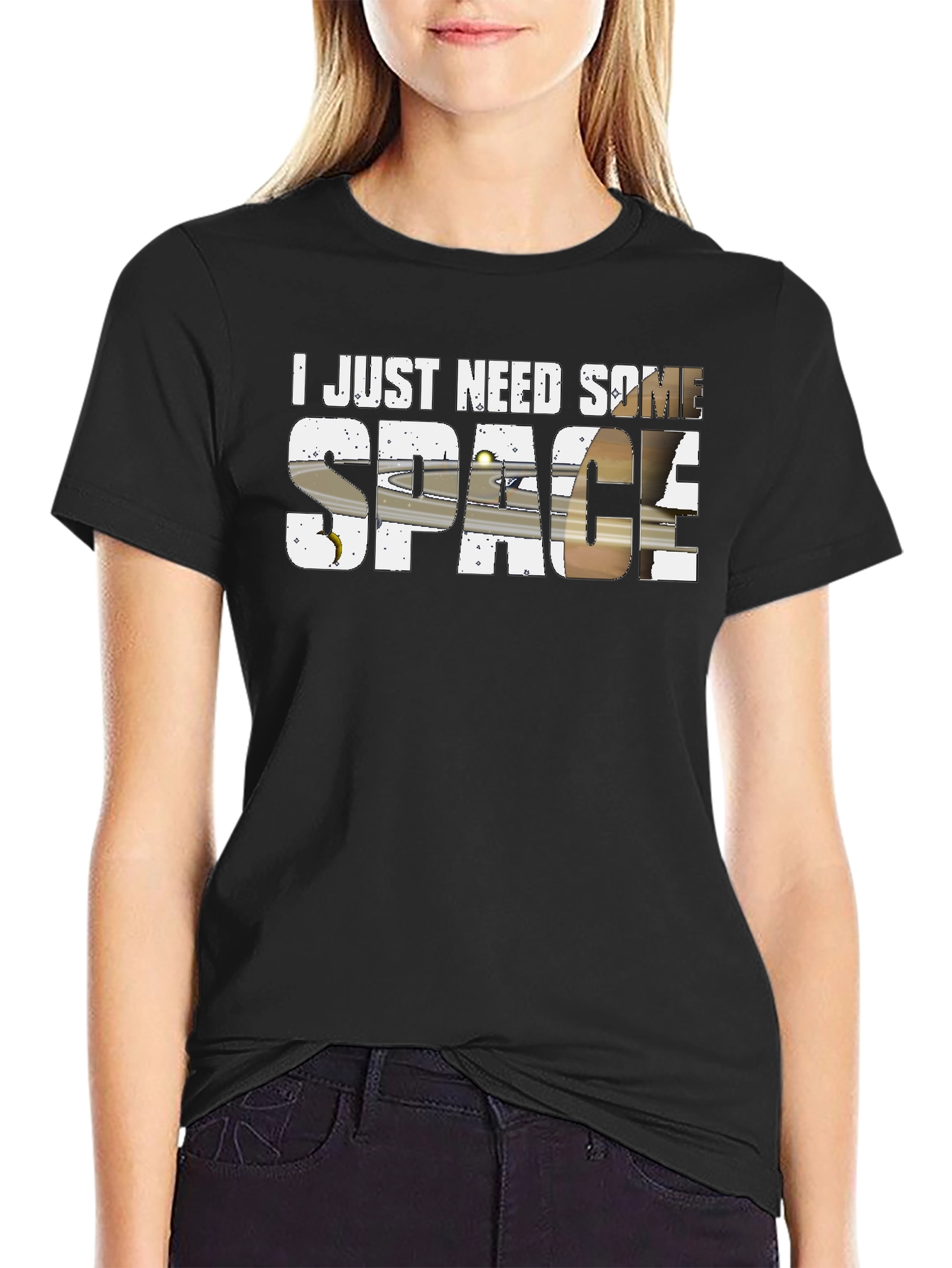 I Need Space Saturn Graphic T-Shirt