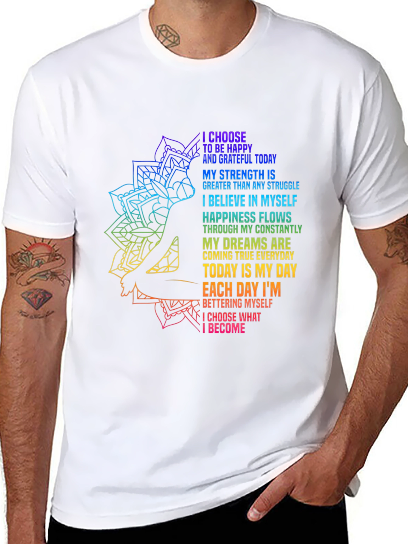Inspirational Yoga Graphic T-Shirt
