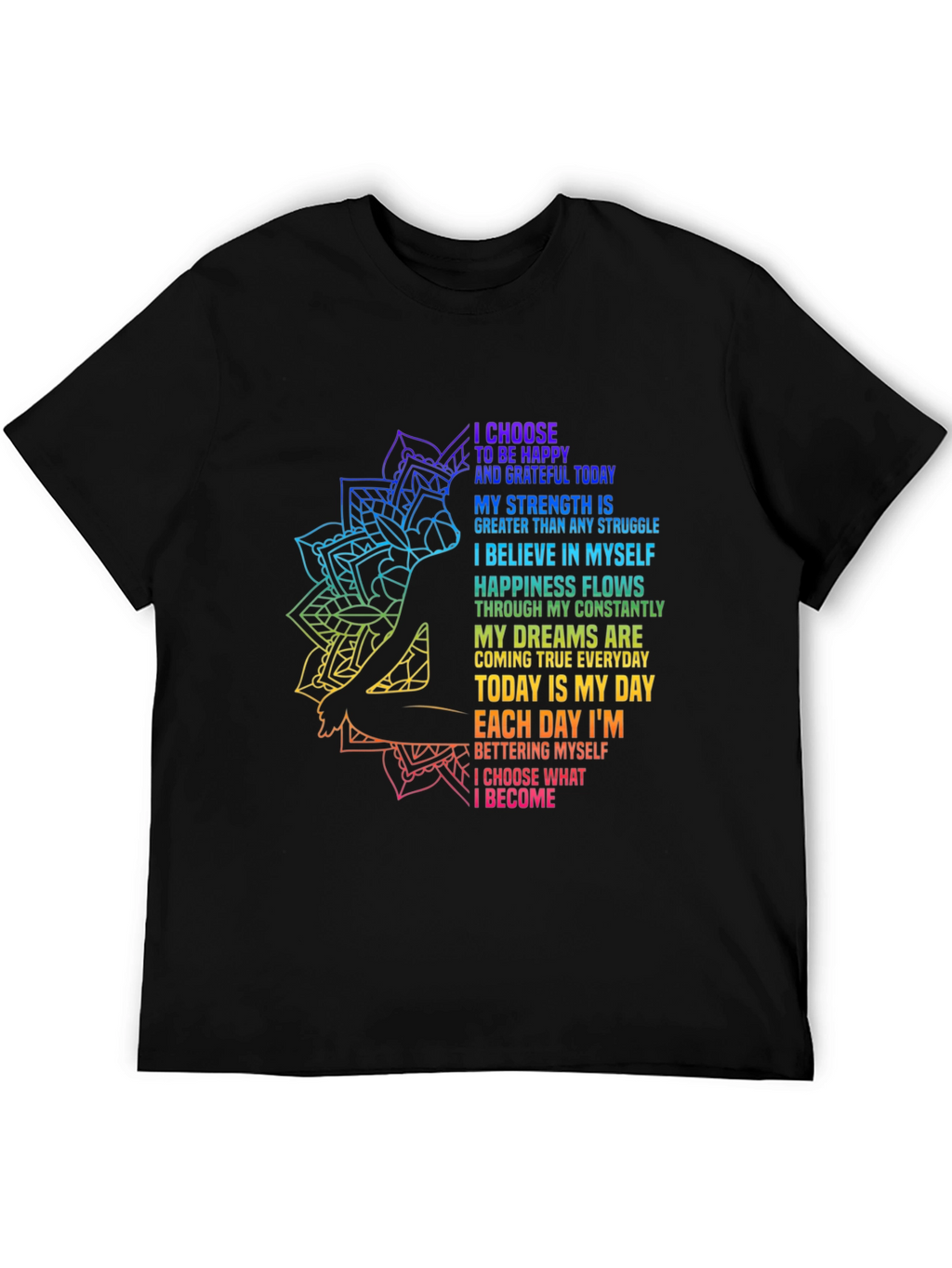 Inspirational Yoga Graphic T-Shirt
