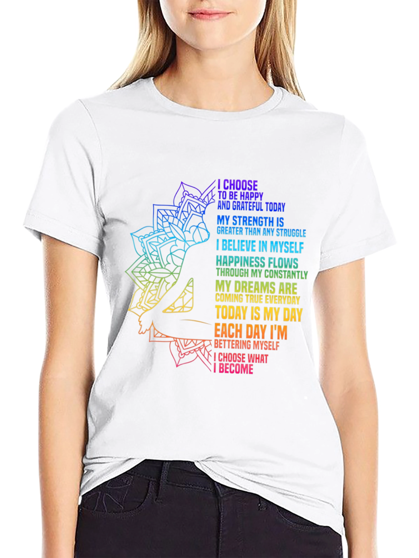 Inspirational Yoga Graphic T-Shirt
