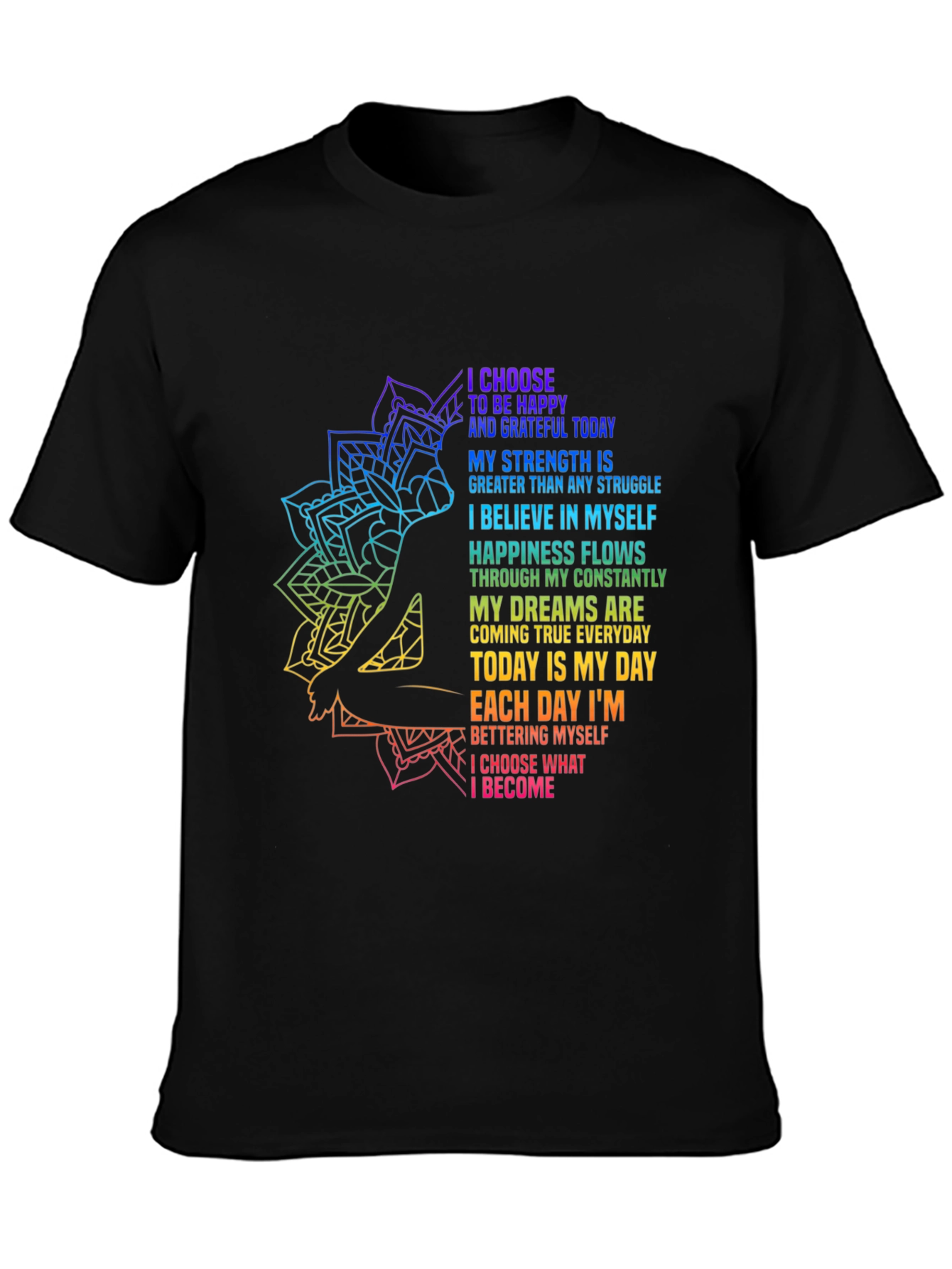 Inspirational Yoga Graphic T-Shirt
