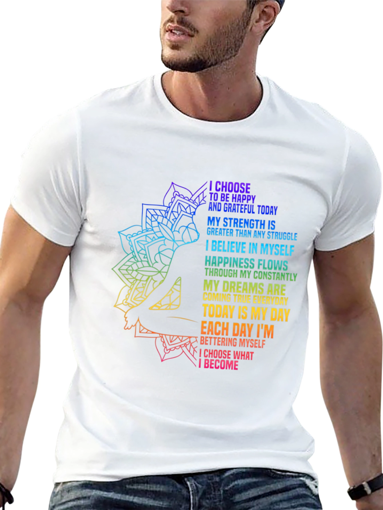 Inspirational Yoga Graphic T-Shirt
