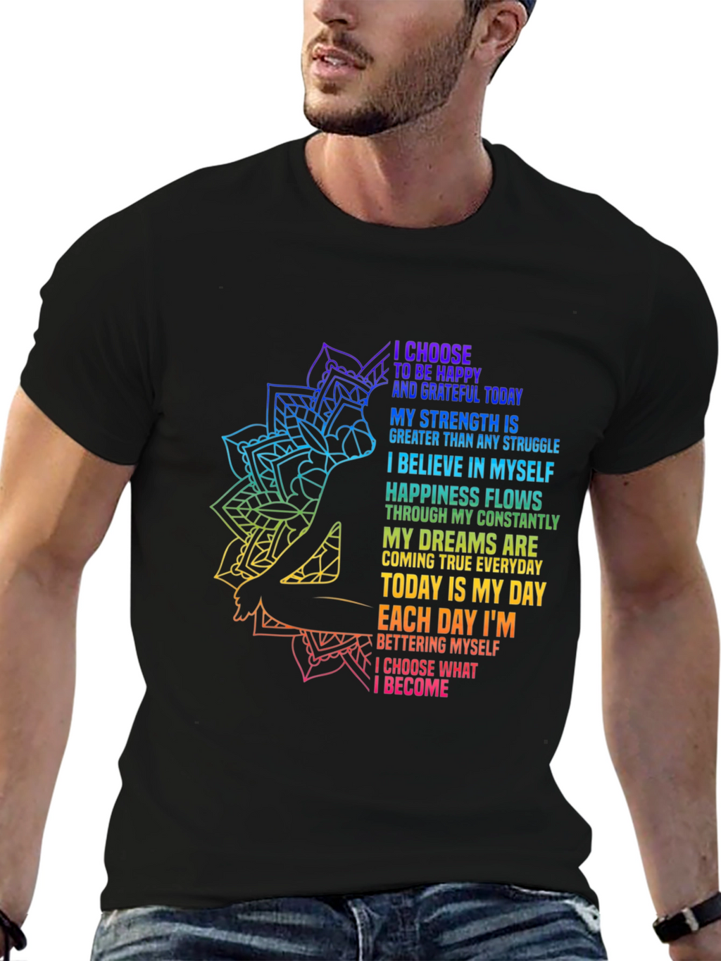 Inspirational Yoga Graphic T-Shirt