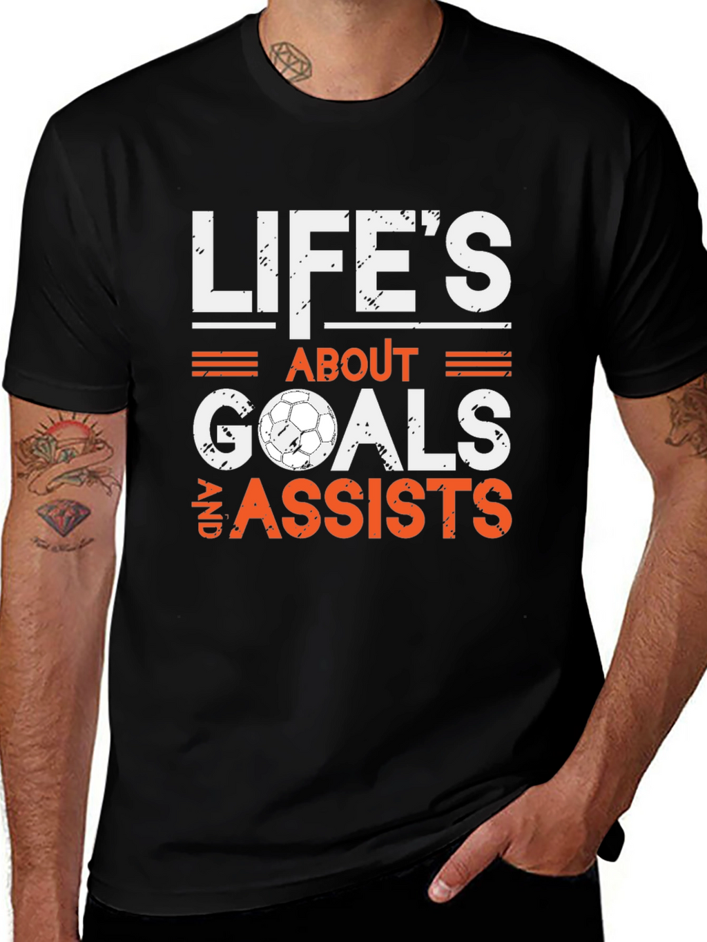 Lifes About Goals & Assists Soccer T-Shirt