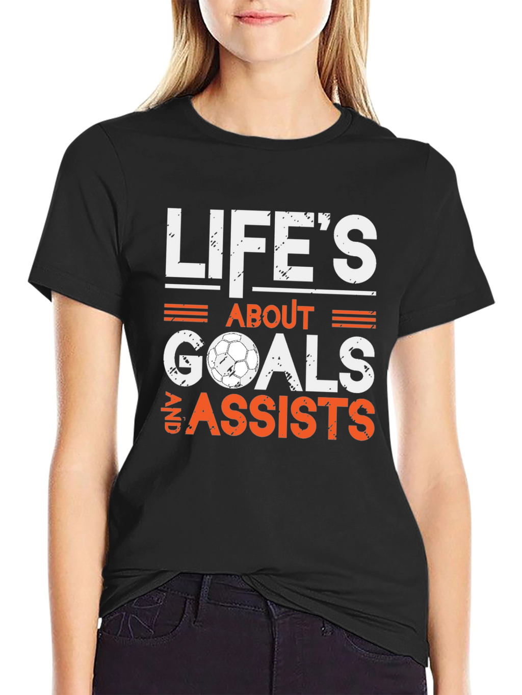 Lifes About Goals & Assists Soccer T-Shirt