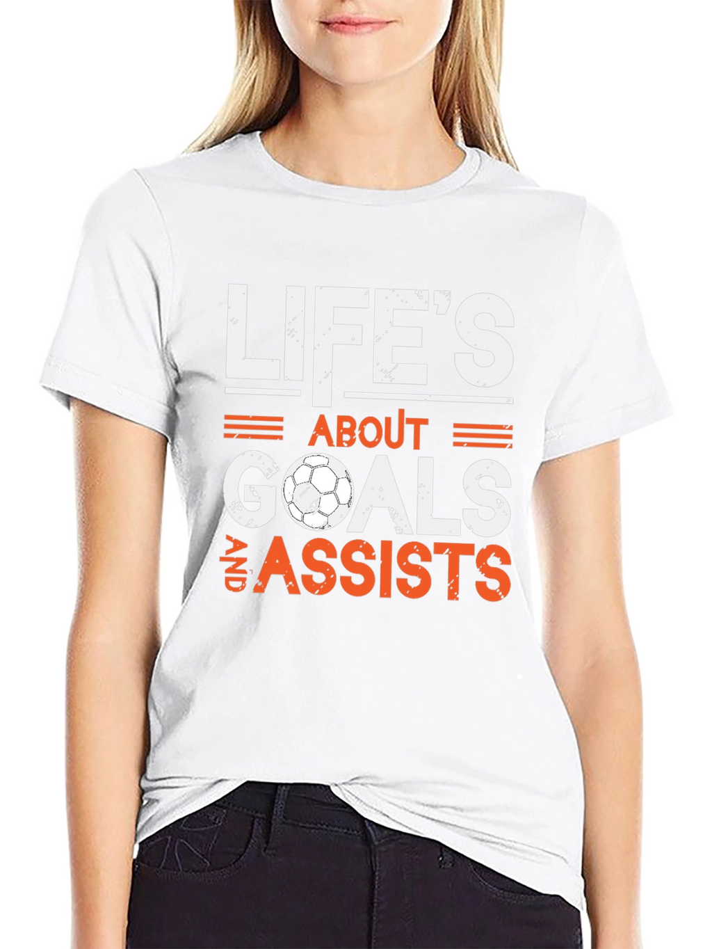 Lifes About Goals & Assists Soccer T-Shirt