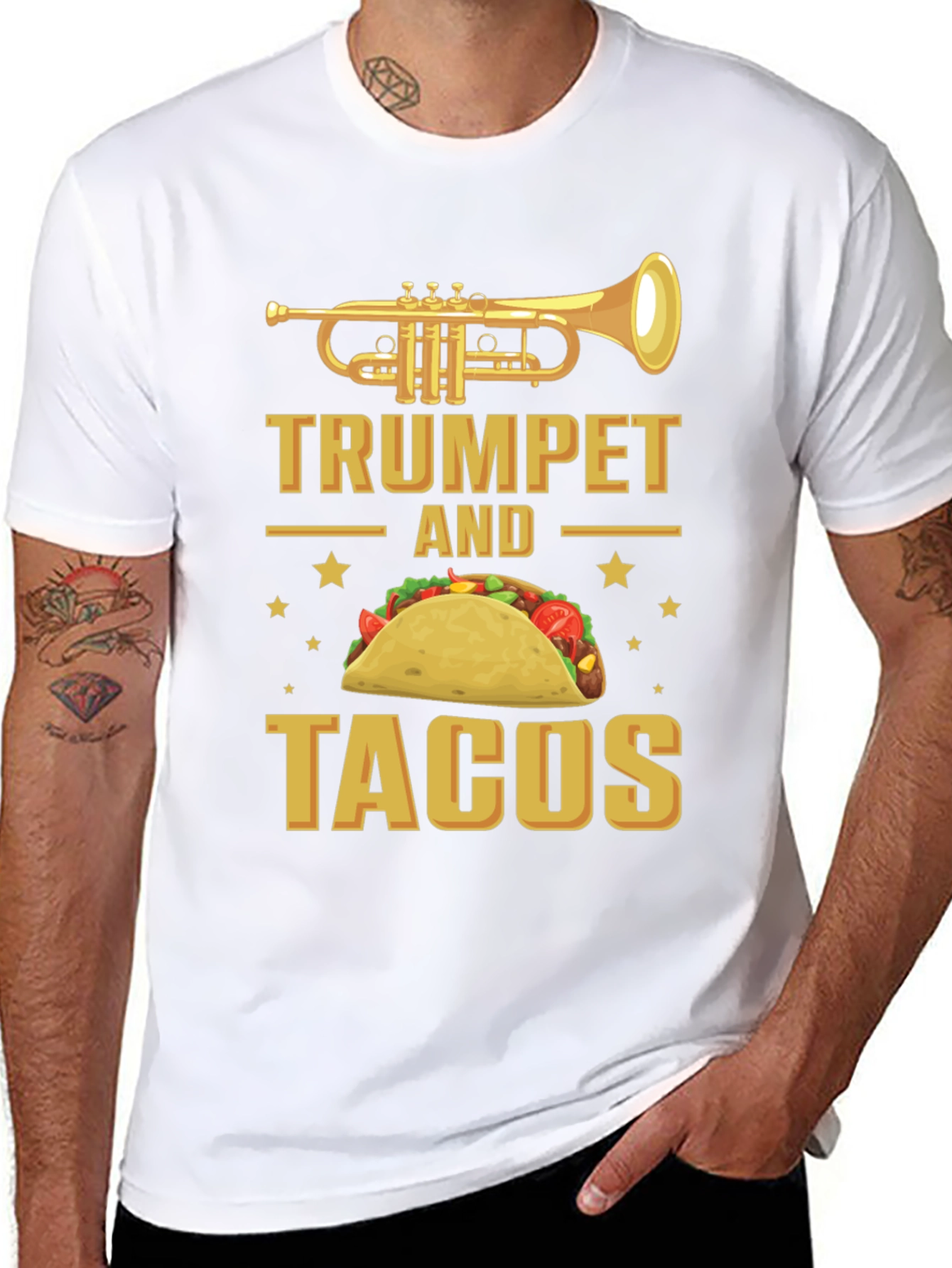 Trumpet and Tacos Graphic Tee