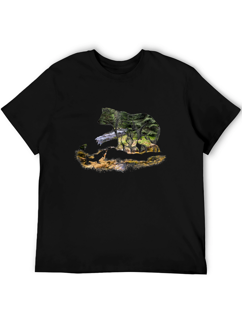 Wildlife Bear Graphic T-Shirt