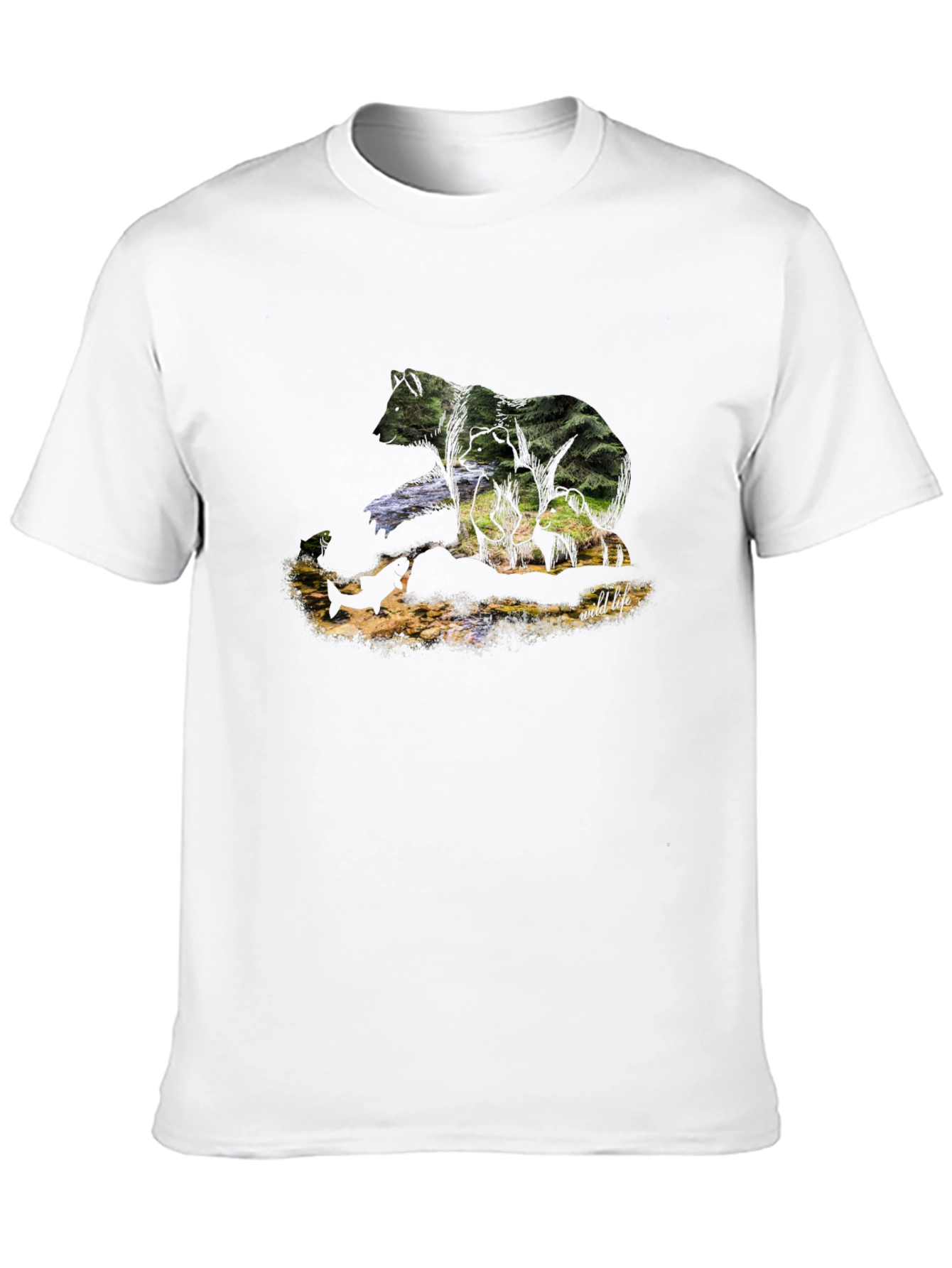 Wildlife Bear Graphic T-Shirt