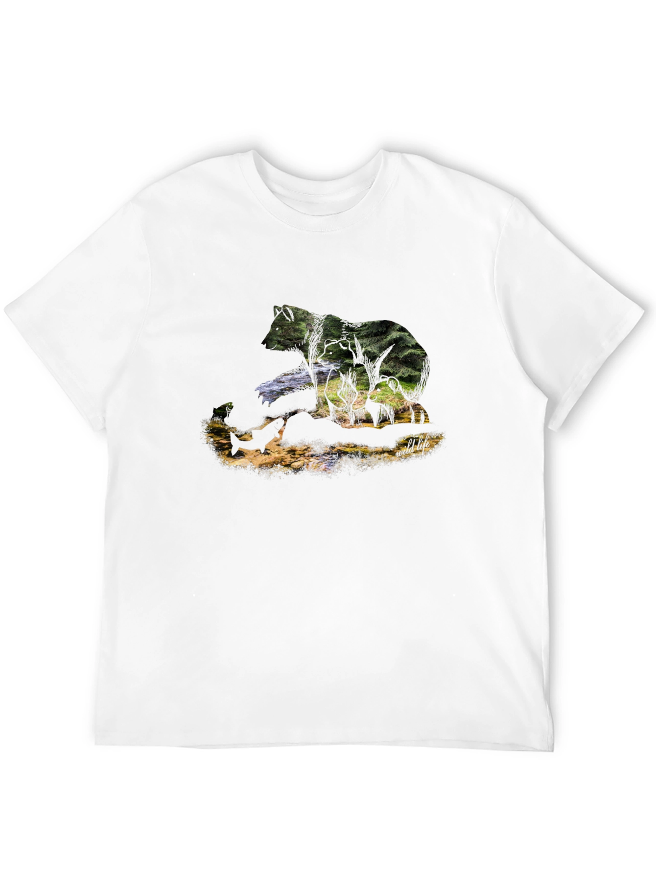 Wildlife Bear Graphic T-Shirt