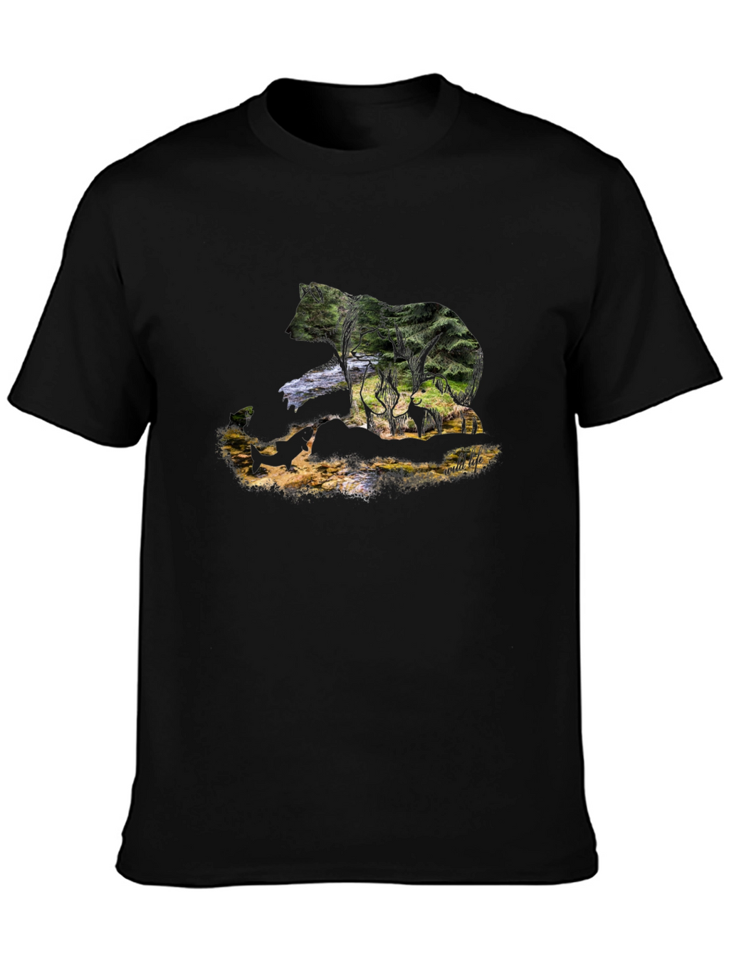 Wildlife Bear Graphic T-Shirt