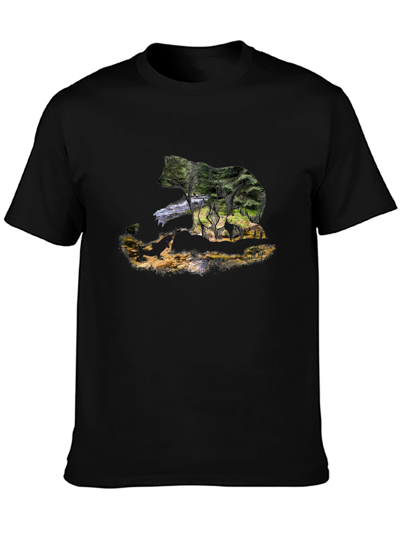 Wildlife Bear Graphic T-Shirt