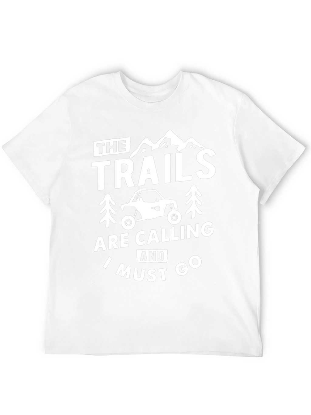 The Trails Are Calling Black Graphic T-Shirt