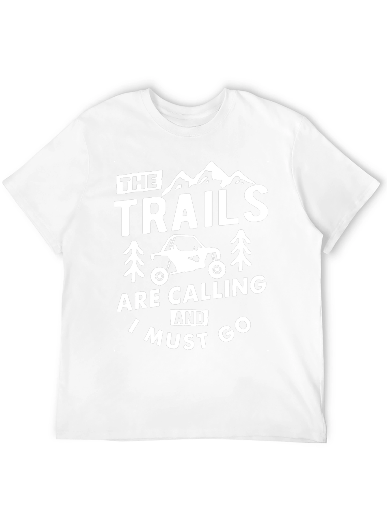 The Trails Are Calling Black Graphic T-Shirt