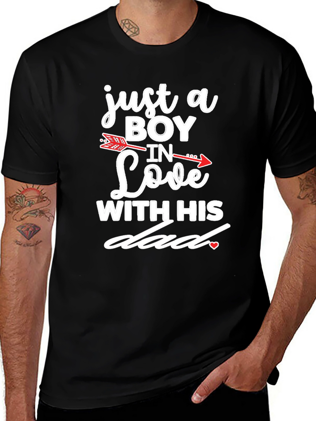 Boy In Love With His Dad Graphic T-Shirt