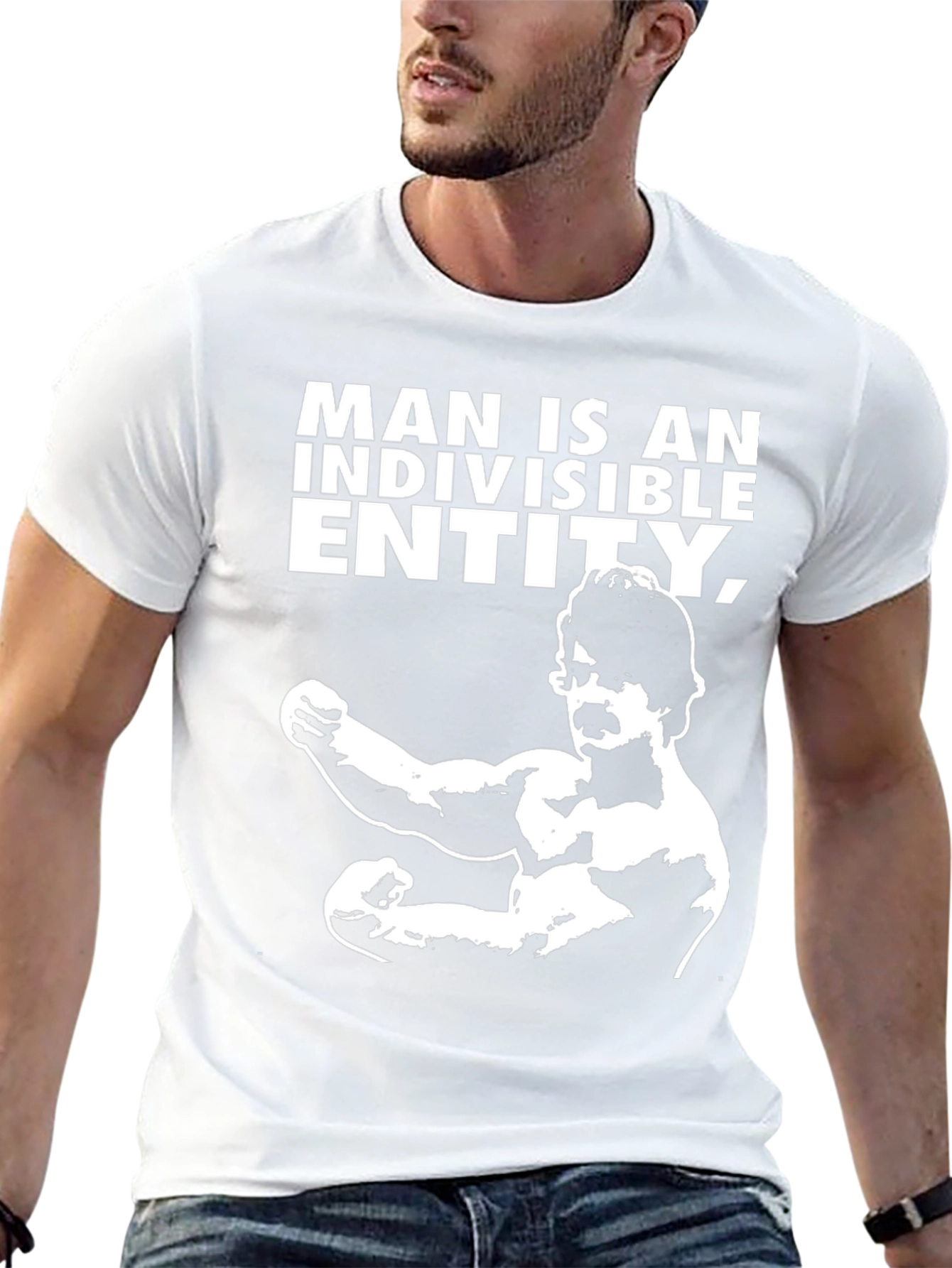 Man Is An Indivisible Entity Black T-Shirt
