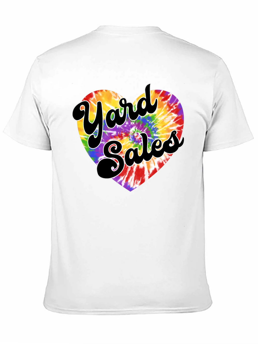Yard Sales Tie-Dye Heart Graphic Tee