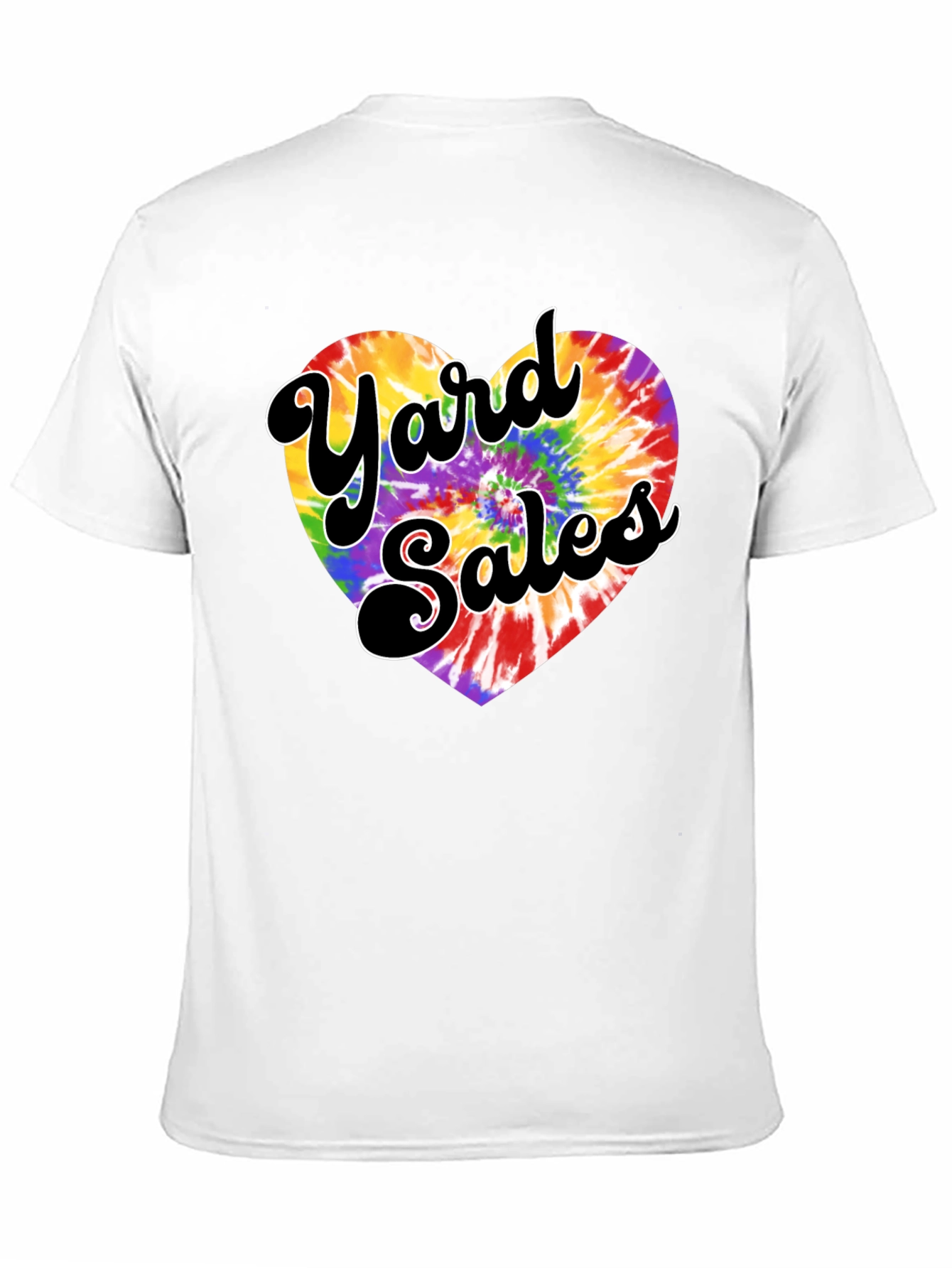 Yard Sales Tie-Dye Heart Graphic Tee