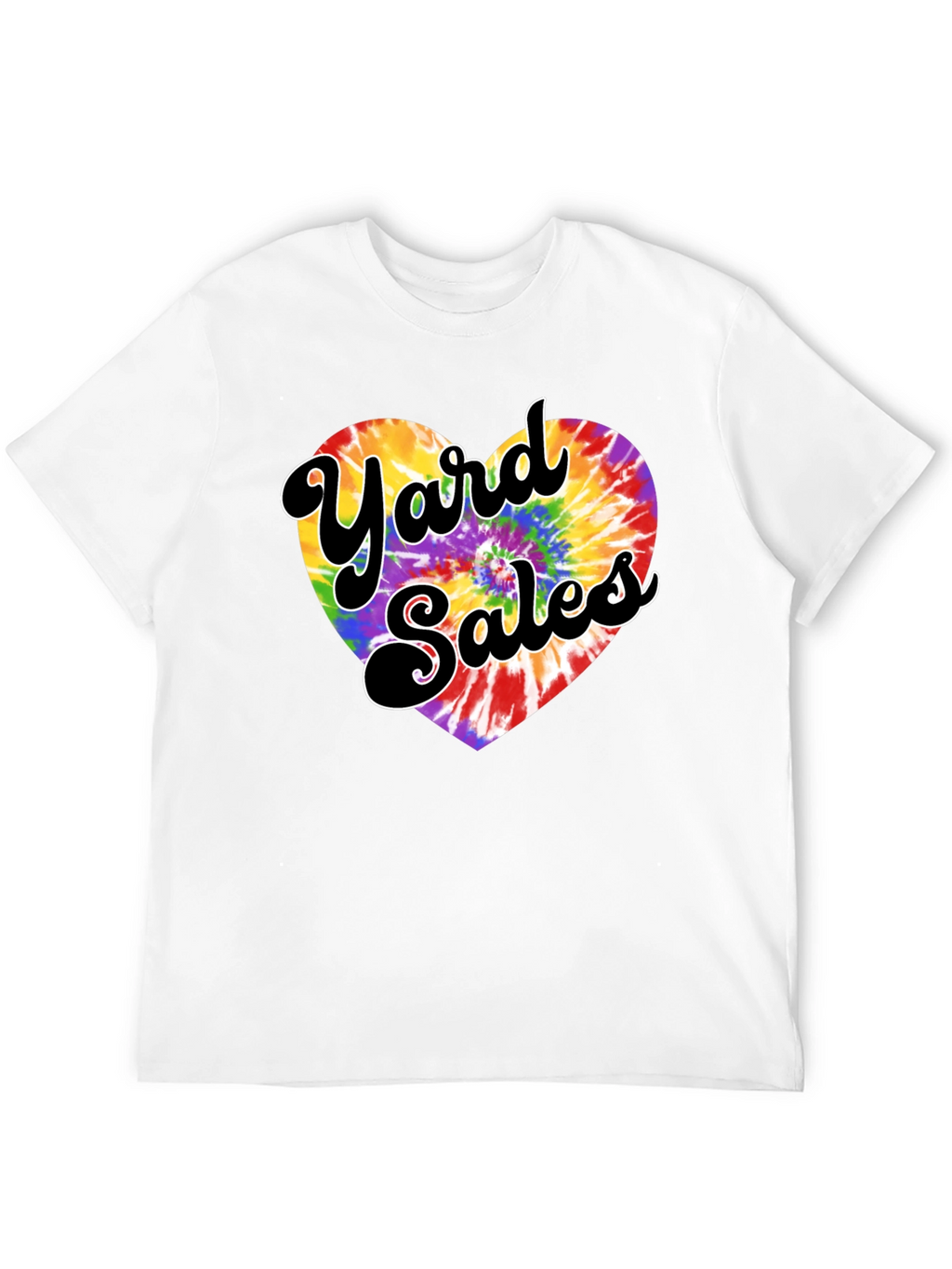 Yard Sales Tie-Dye Heart Graphic Tee