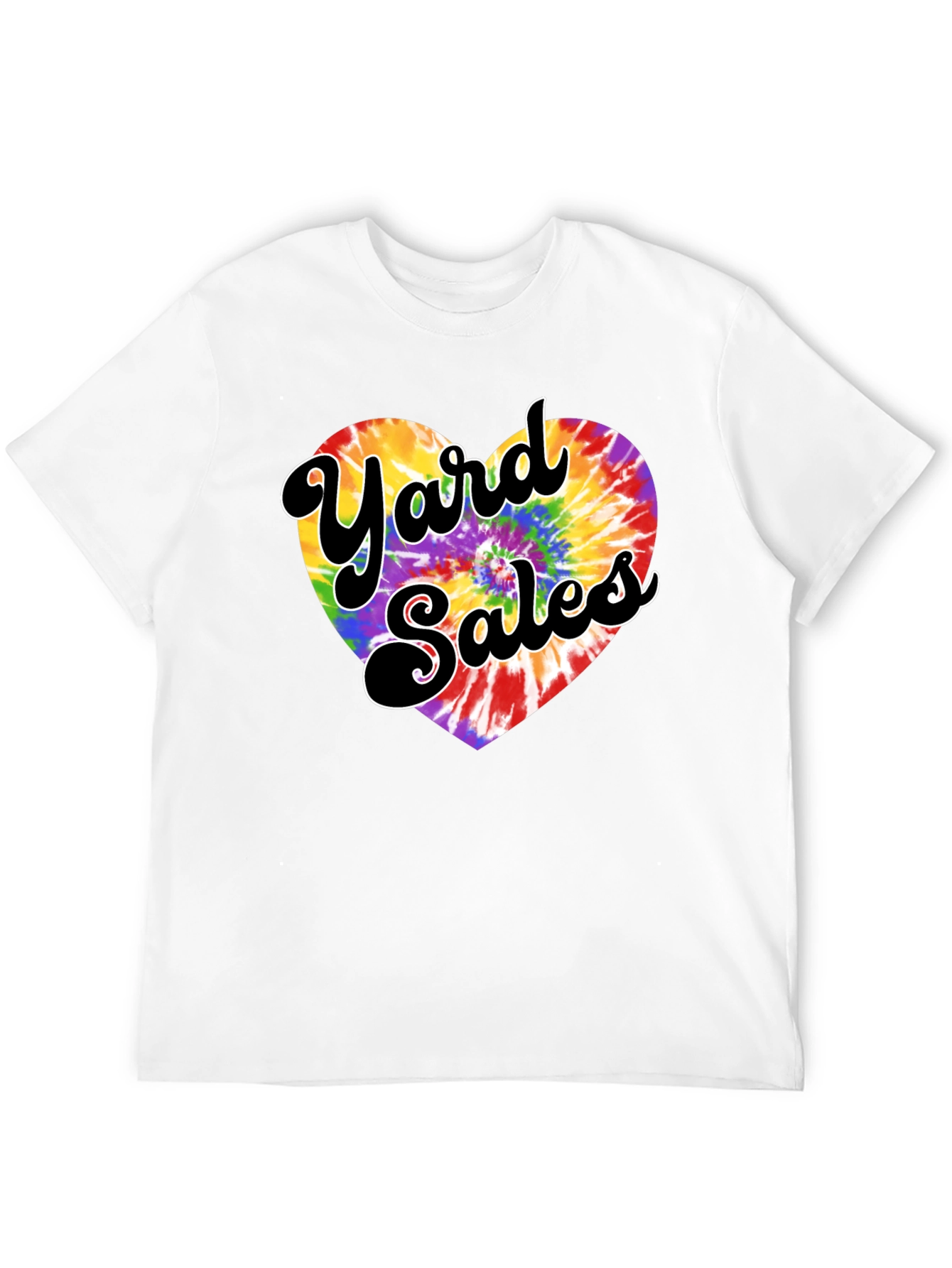 Yard Sales Tie-Dye Heart Graphic Tee