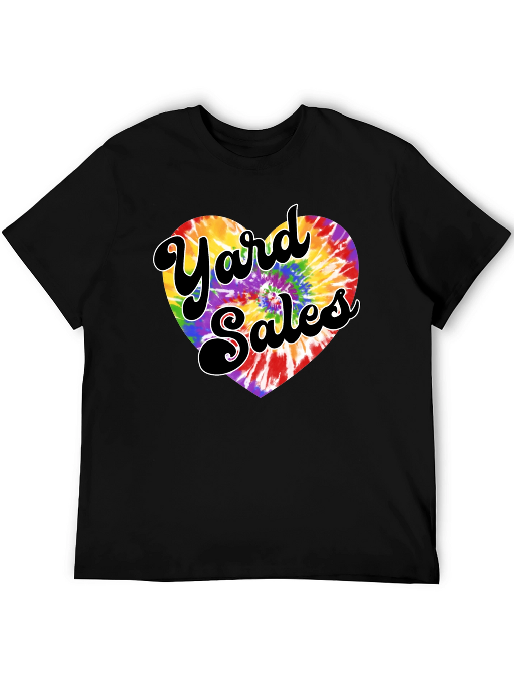 Yard Sales Tie-Dye Heart Graphic Tee