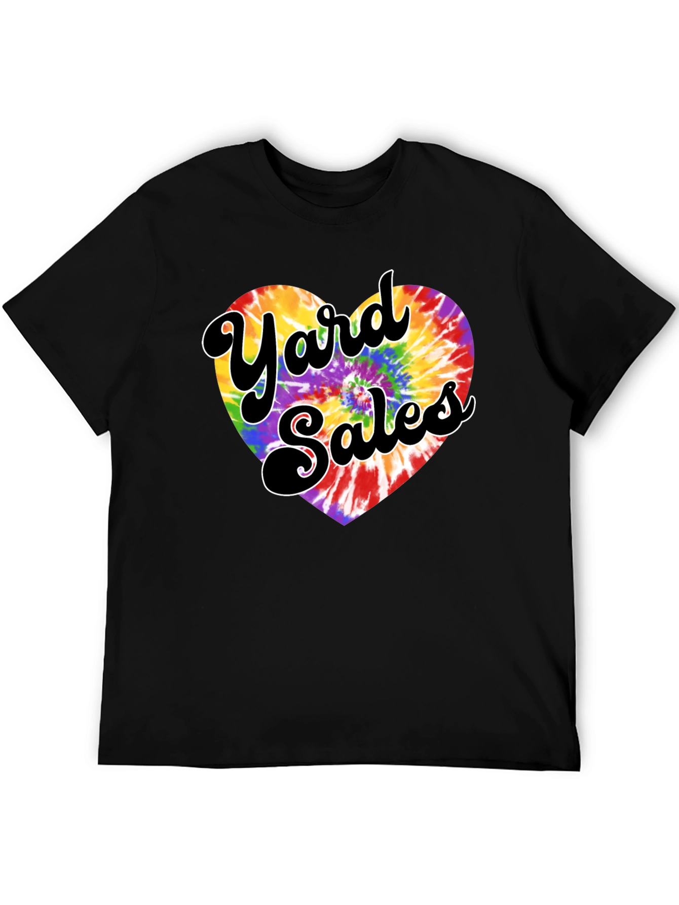 Yard Sales Tie-Dye Heart Graphic Tee