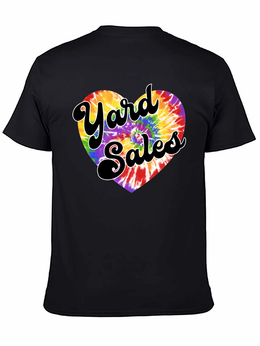 Yard Sales Tie-Dye Heart Graphic Tee
