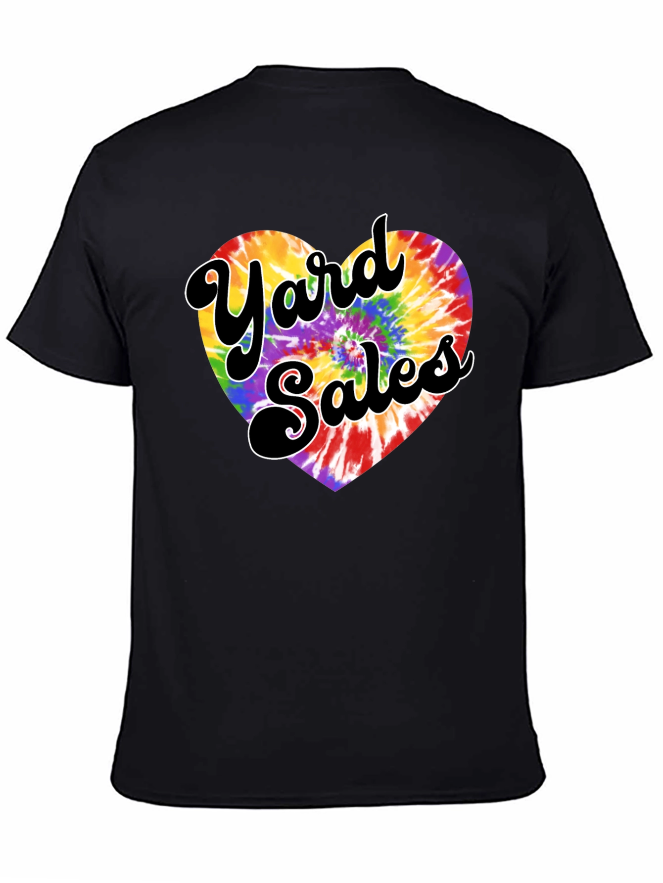 Yard Sales Tie-Dye Heart Graphic Tee