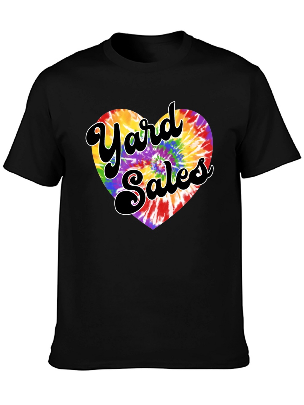Yard Sales Tie-Dye Heart Graphic Tee