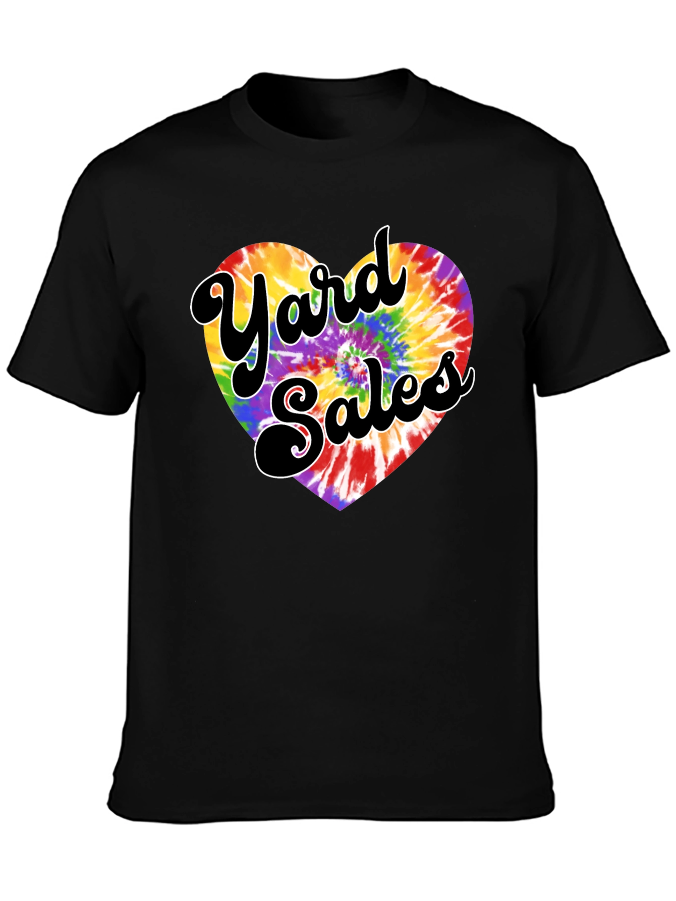 Yard Sales Tie-Dye Heart Graphic Tee
