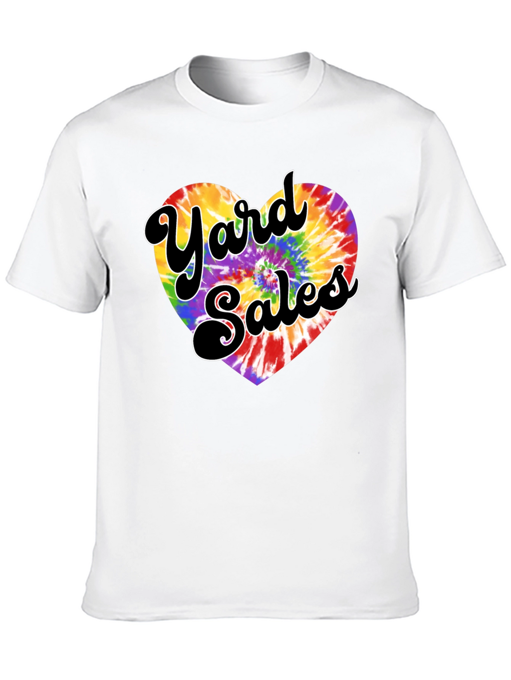Yard Sales Tie-Dye Heart Graphic Tee