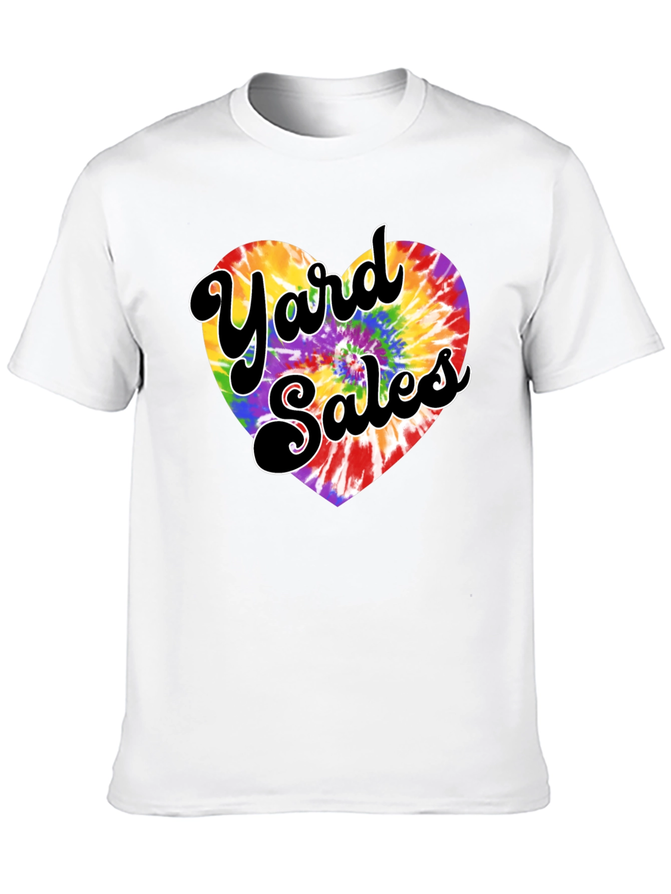 Yard Sales Tie-Dye Heart Graphic Tee