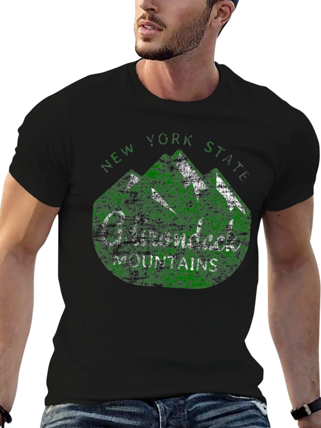 Adirondack Mountains New York State Graphic T-Shirt