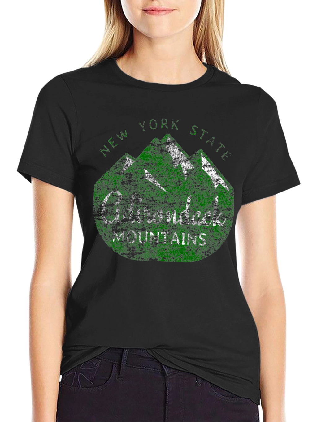Adirondack Mountains New York State Graphic T-Shirt