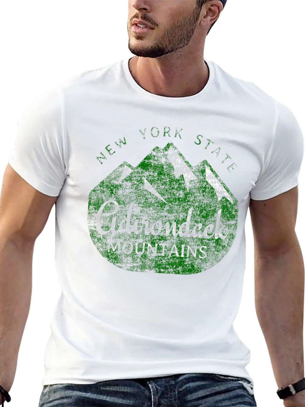 Adirondack Mountains New York State Graphic T-Shirt